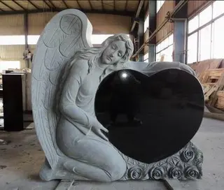 Angel Heart Headstone