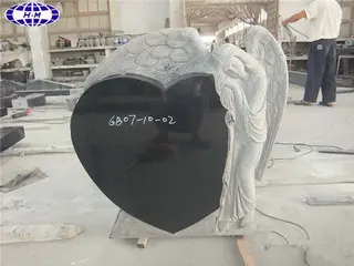 Angel Heart Headstone