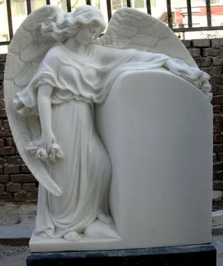 White Granite Headstone