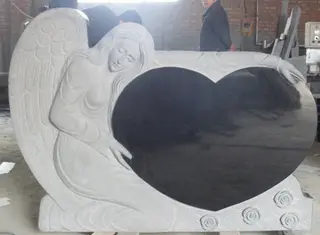 Angel Heart Headstone