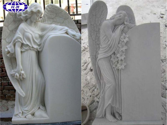 White Granite Headstone
