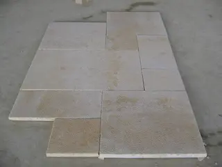 Yellow Limestone Bush Hammered