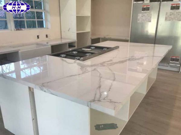 China Polished Glazed Arabescato Marble Porcelain Tiles