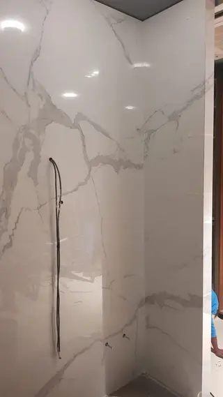 China Polished Glazed Arabescato Marble Porcelain Tiles