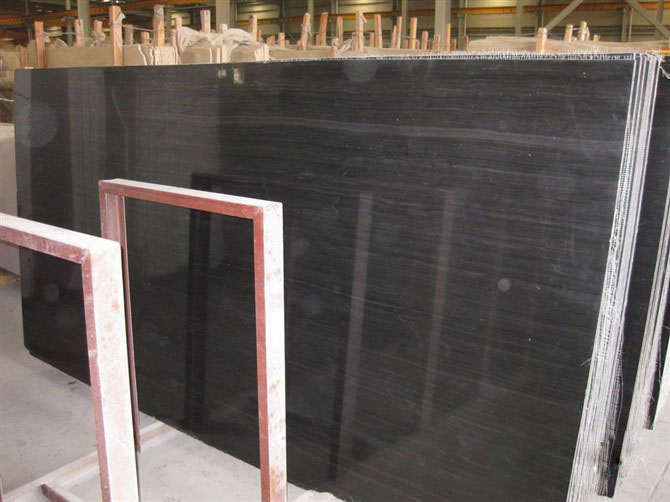 Black Wood Marble, Black Wood Vein Marble, Wood Grain Marble Tile