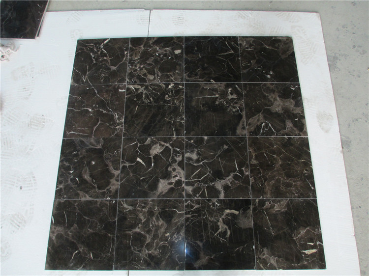 China Dark Emperador Marble, Polished Marble Tiles, Countertops