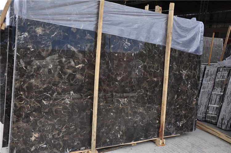 China Dark Emperador Marble, Polished Marble Tiles, Countertops