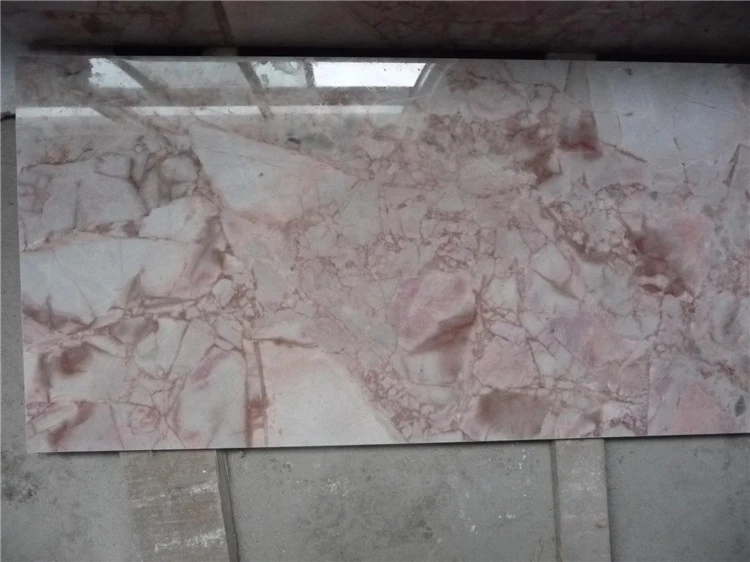 Chinese Rose Pink Marble Wall Floor Tiles, Rose Cream Marble Slabs