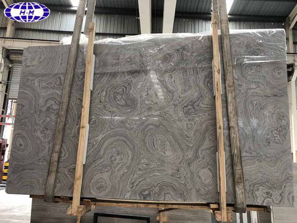 Cross Cut Dark Grey Wood Vein Marble