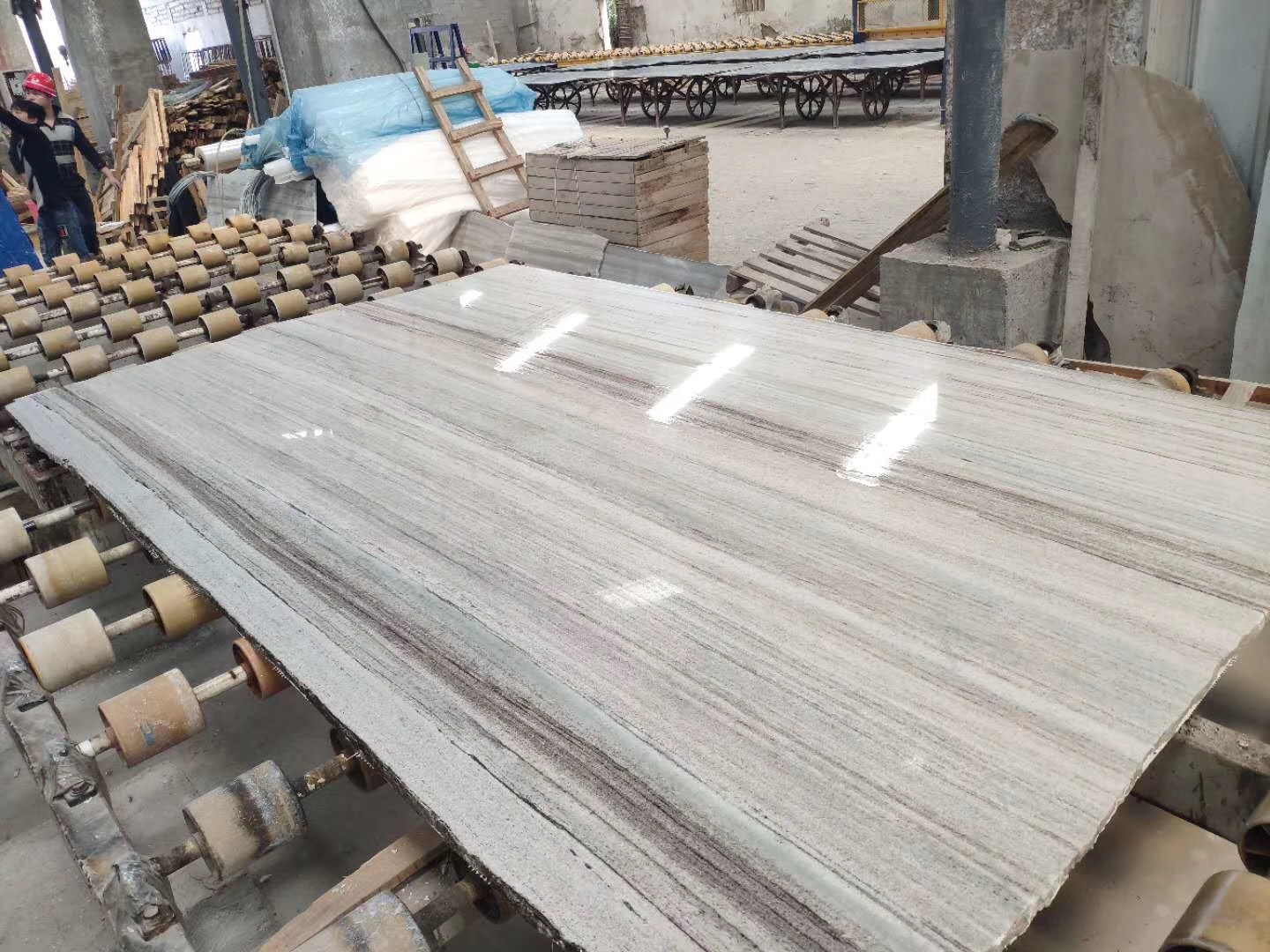 Crystal Wood Vein Marble Slabs, Crystal Wood Vein Marble Tiles