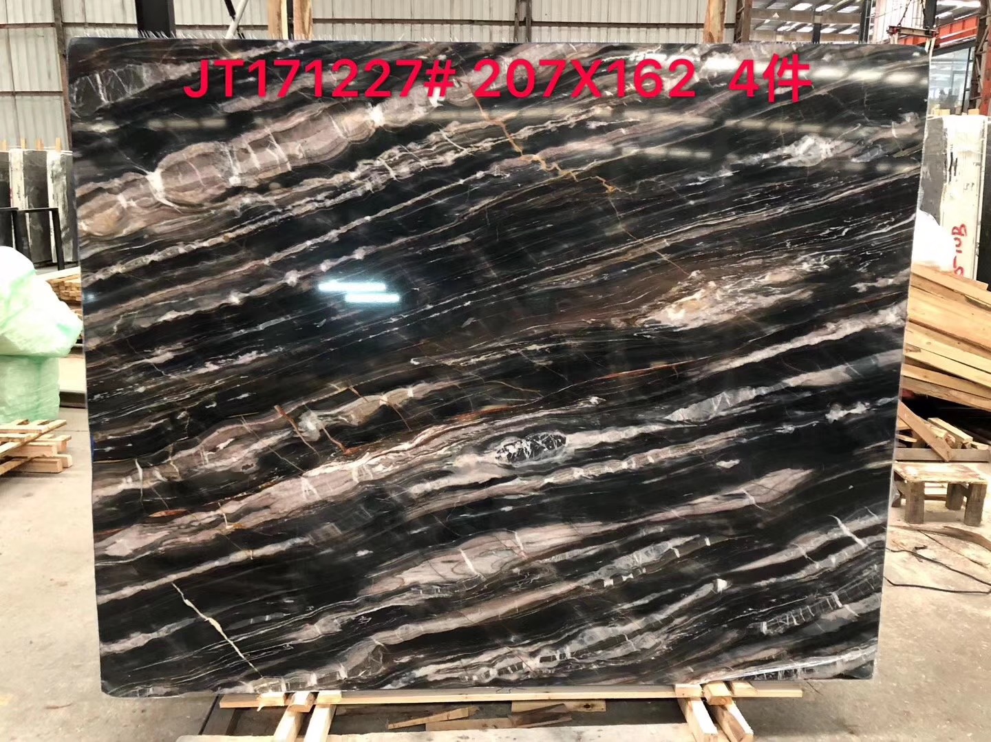 Gorgeous Veins Black Marble Slabs, Black &amp; White Marble Tiles