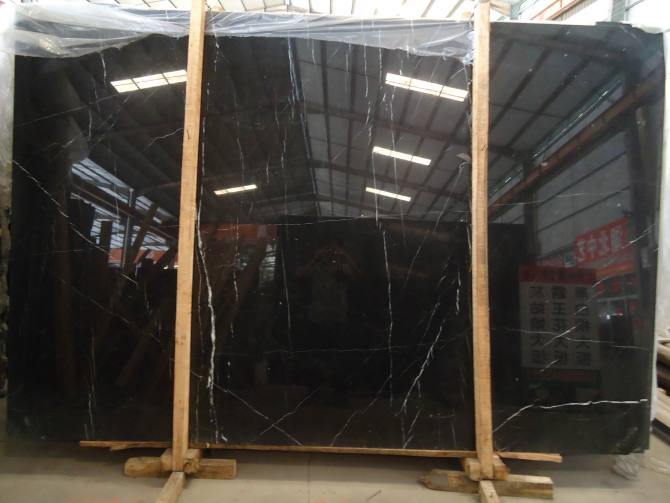 Nero Marquina Marble Slabs, Nero Marquina Black Marble Tiles