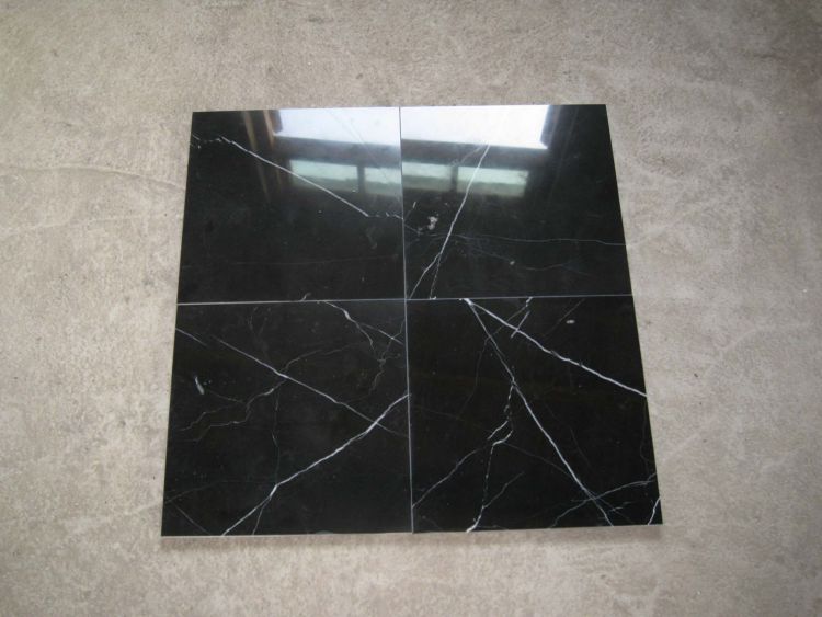 Nero Marquina Marble Slabs, Nero Marquina Black Marble Tiles