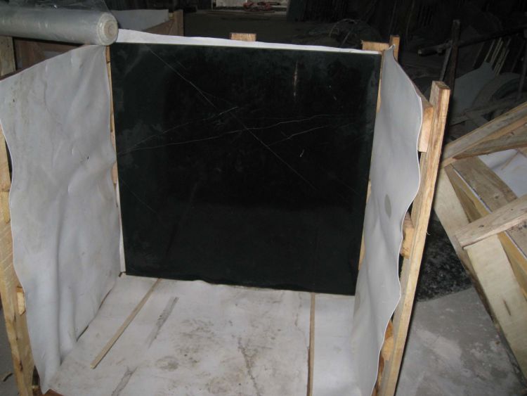Nero Marquina Marble Slabs, Nero Marquina Black Marble Tiles