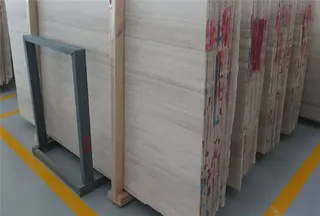 China White Wooden Marble Slab, White Wooden Veins Marble Tile