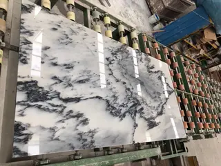 Ink Landscaping White Marble Slabs, Tiles
