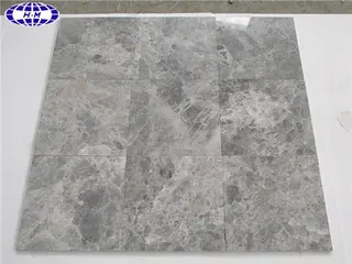 Hermes Grey Marble Slabs Tiles, Dark Grey Marble Wall Cladding