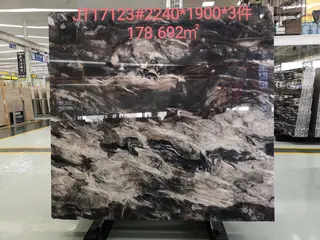 Gorgeous Veins Black Marble Slabs, Black & White Marble Tiles