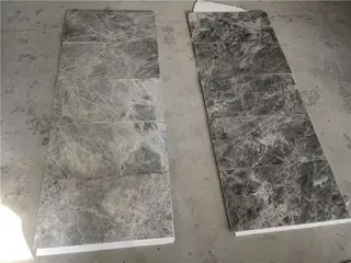 Hermes Grey Marble Slabs Tiles, Dark Grey Marble Wall Cladding