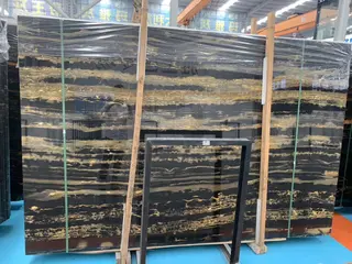 Romantic Portoro Marble Slabs, Romantic Portoro Marble Tiles