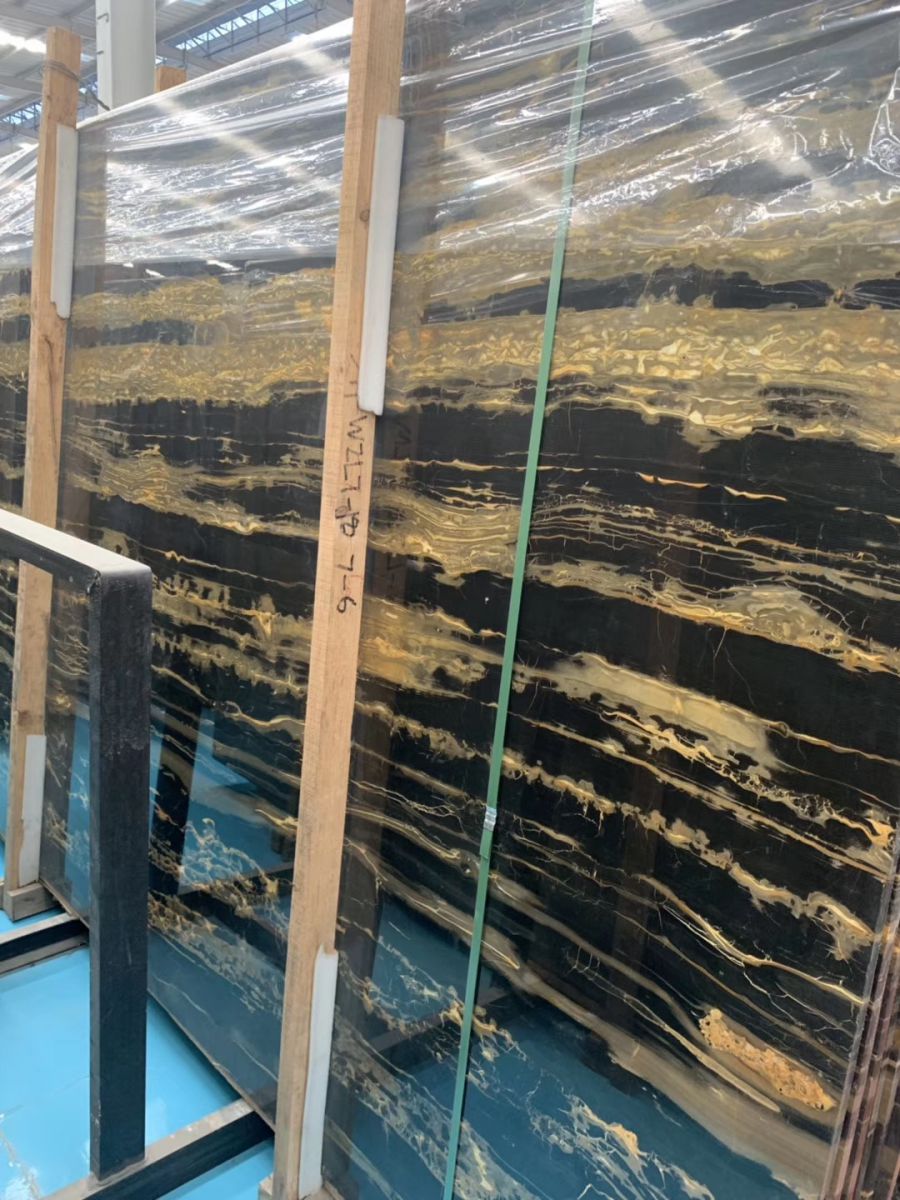 Romantic Portoro Marble Slabs, Romantic Portoro Marble Tiles