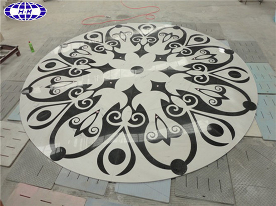 Marble Floor Water Jet Designs, Water Jet Marble Floor Medallions