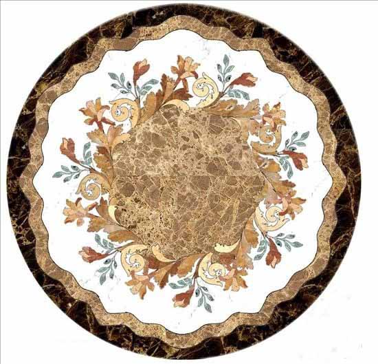 Round Marble Floor Pattern