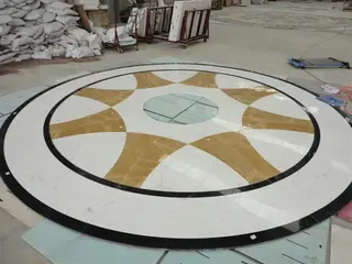 Marble Floor Water Jet Designs