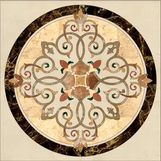 Marble Floor Water Jet Designs