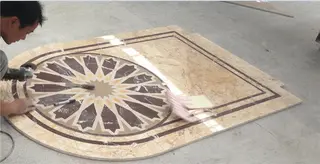 Marble Floor Water Jet Designs