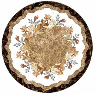 Marble Floor Water Jet Designs