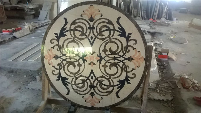 Marble Floor Water Jet Designs