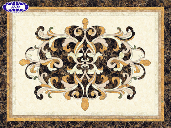 Water Jet Tile Patterns, Custom Tile Medallion Designs