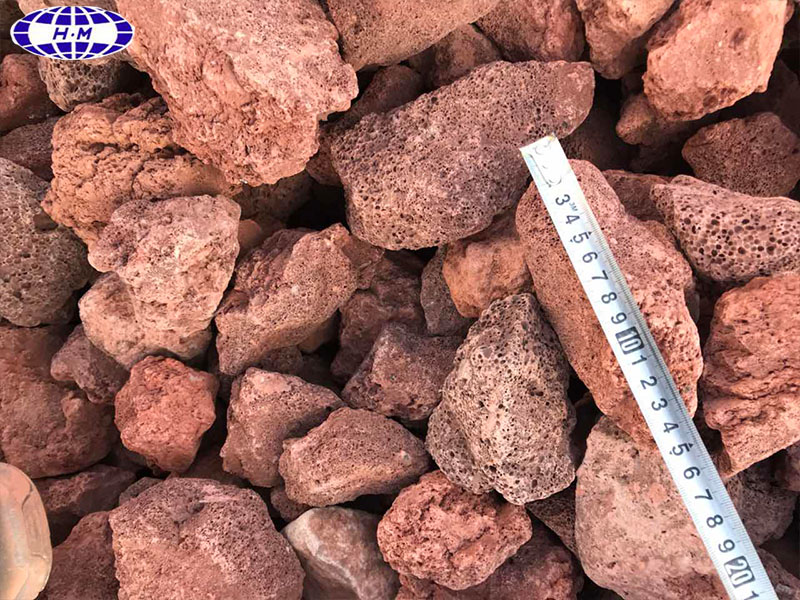 China Red Volcanic Lava Stone