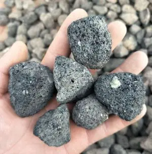 Decorative Black Volcanic Rock