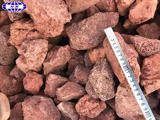 China Red Volcanic Lava Stone