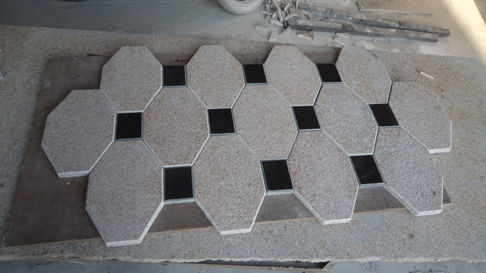 G682 Yellow Granite Octagon Paving Stone