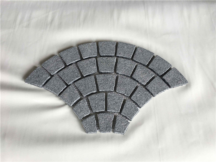 Flamed G654 Fan Shape Paving Stone