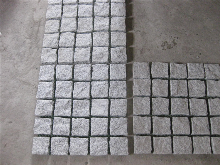 Natural Split G603 Granite Cube Stone