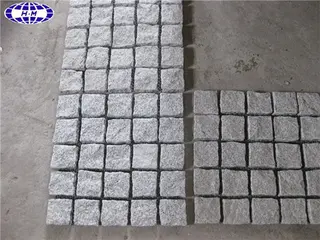 G603 Grey Granite Stone, Granite Paving Cube Stone, Natural Split