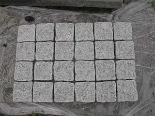 Fan-Shaped G603 Light Grey Granite, Natural Stone Driveway Paving