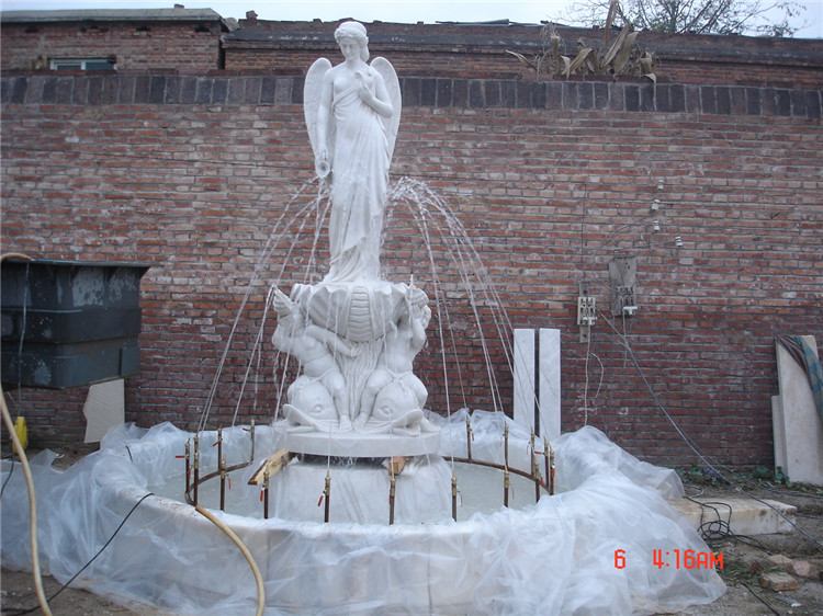 Marble Garden Water Fountain, Outdoor Marble Stone Fountain