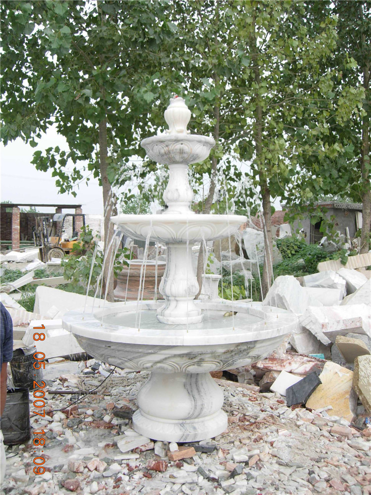 Marble Garden Water Fountain, Outdoor Marble Stone Fountain