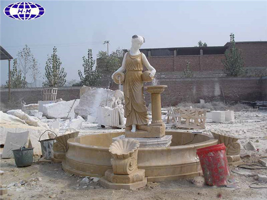Marble Garden Water Fountain, Outdoor Marble Stone Fountain