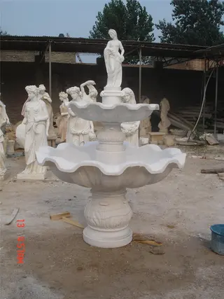 Marble Garden Water Fountain, Outdoor Marble Stone Fountain