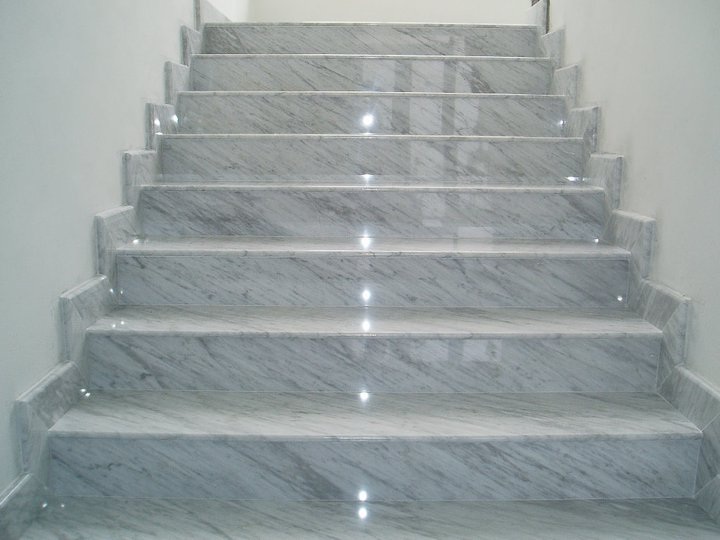 Volacas White Marble Stair Case