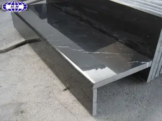 Nero Marquina Black Marble Stair