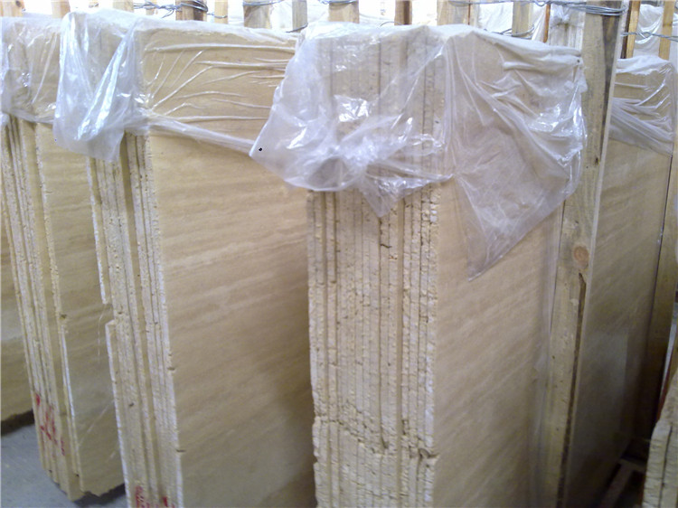 Beige Cream White Travertine Slabs Tiles, Iran Travertine Stone