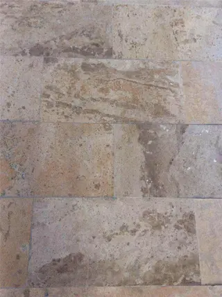 China Tumbled Beige Travertine Floor Tile, Travertine Marble Pavers