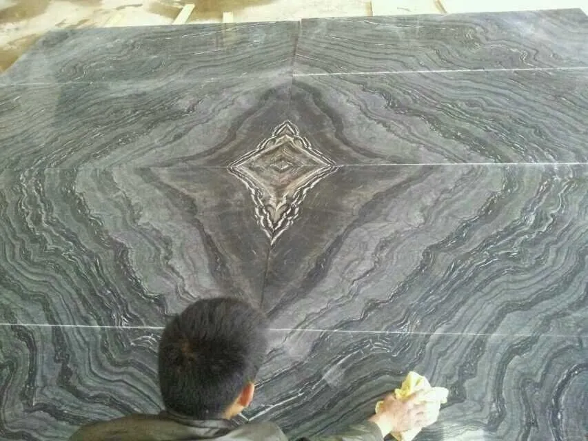 Black Marble Book Matched Design